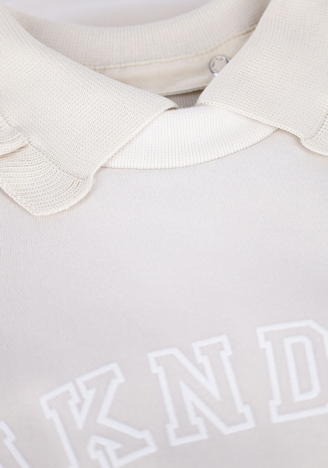 gebroken wit nik nik trui club collar sweater