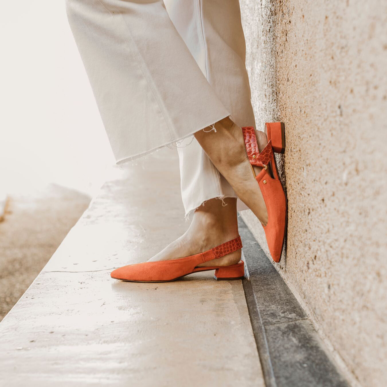 Oranje MARIPE Slingbacks 30314 - large