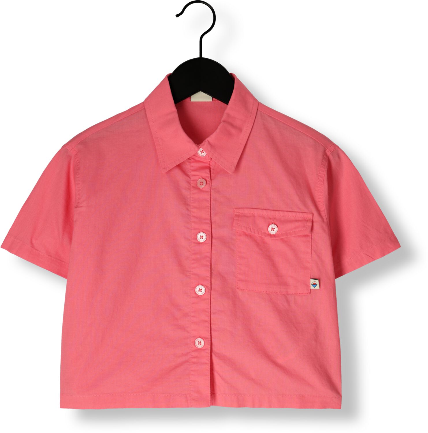 Jelly Mallow Meisjes Blouses Lion Cropped Shirt Roze