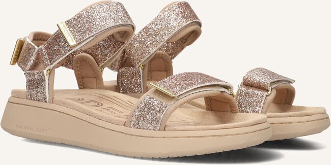 Beige WODEN Platte sandalen LINE GLITTER Beige WODEN Platte sandalen LINE GLITTER - large