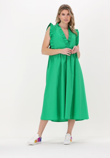 jurk zara groen