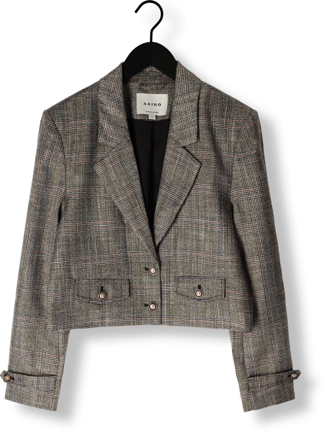 AAIKO Dames Blazers Ines Tweed Pes 540 Zwart