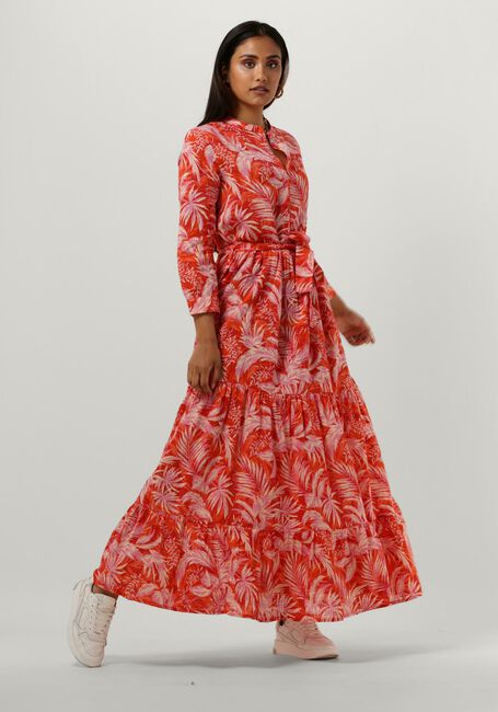 Rode LOLLYS LAUNDRY Maxi jurk NEE DRESS - large