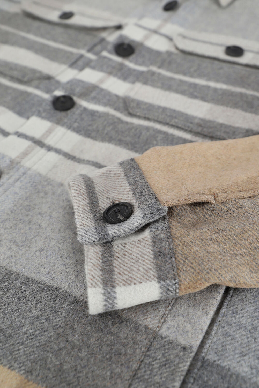 Grijze PROFUOMO Overshirt PONCE - large