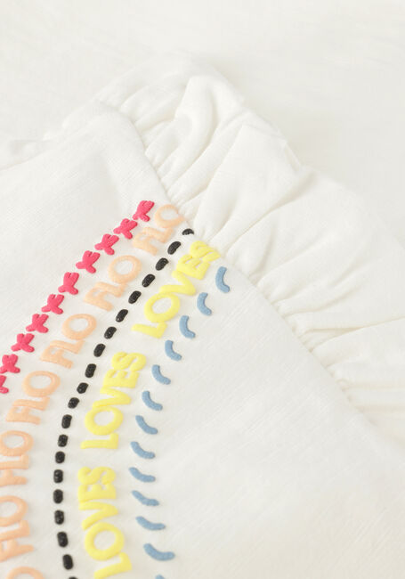 Witte LIKE FLO T-shirt KNOTTED TEE RAINBOW - large