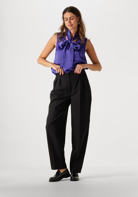 Zwarte SELECTED FEMME Pantalon SLFELOISE HW BARREL PANT - large