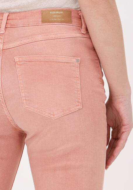 Oranje SUMMUM Flared broek FLARED PANT SLUBBY STRETCH TWI - large