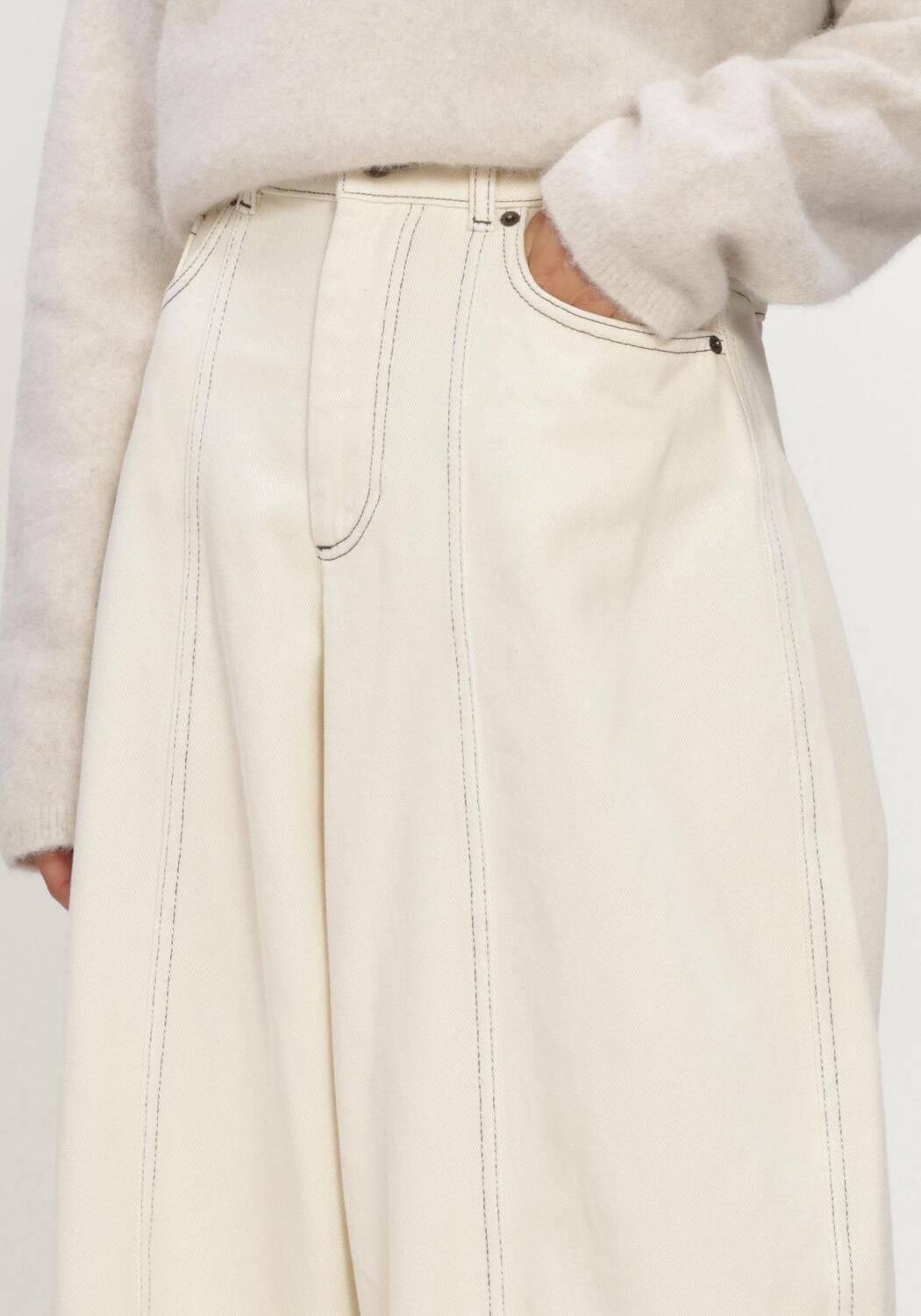 Ecru HARPER & YVE Wijde broek ARDEN-PA - large