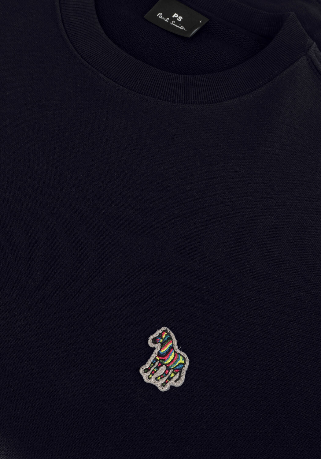 Donkerblauwe PS PAUL SMITH Sweater MENS REG FIT SWEATSHIRT ZEBRA - large