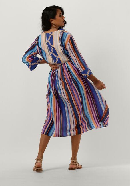 Blauwe DEVOTION Midi jurk POISSES - large