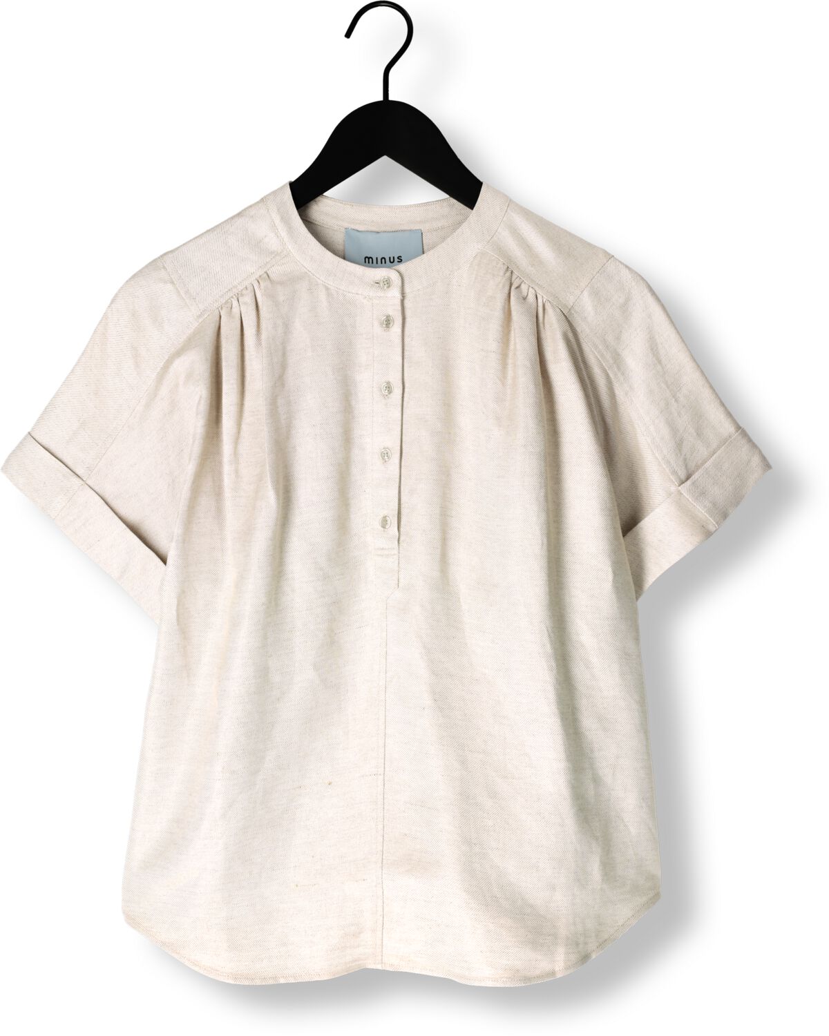 MINUS Dames Blouses Sabbi Linen Blouse Beige