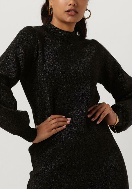 Zwarte OBJECT Mini jurk OBJREYNARD L/S KNIT DRESS - large