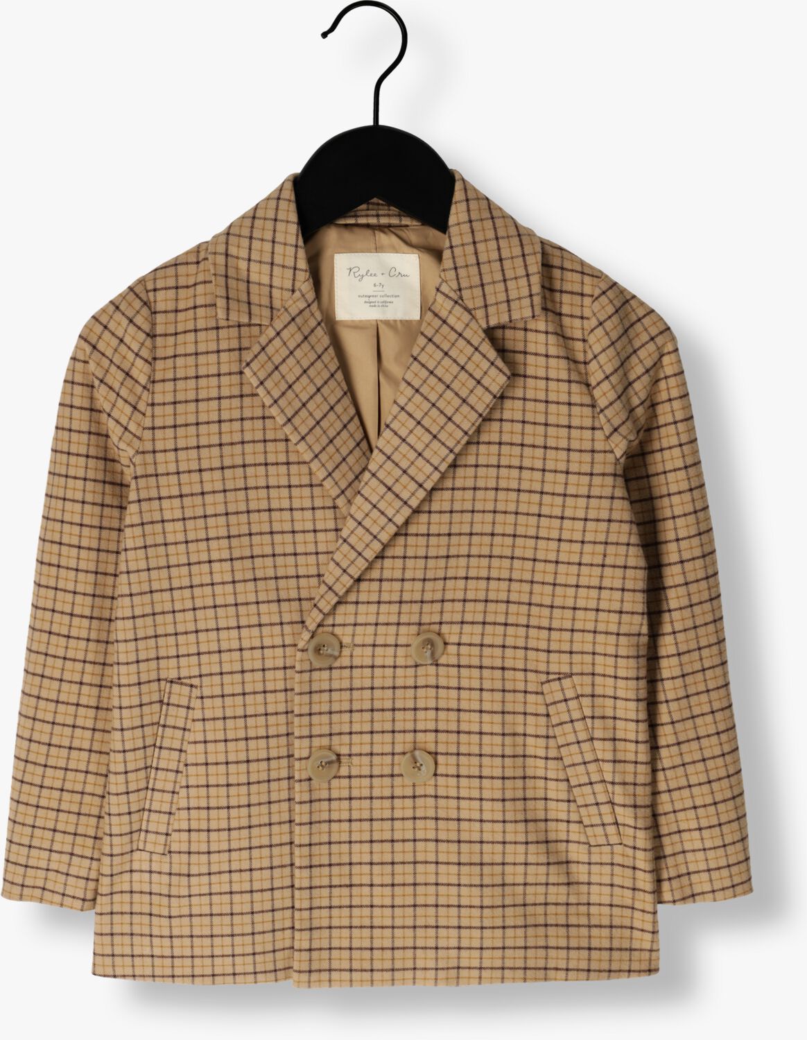 Beige RYLEE + CRU Blazer DOUBLE BREASTED BLAZER Omoda