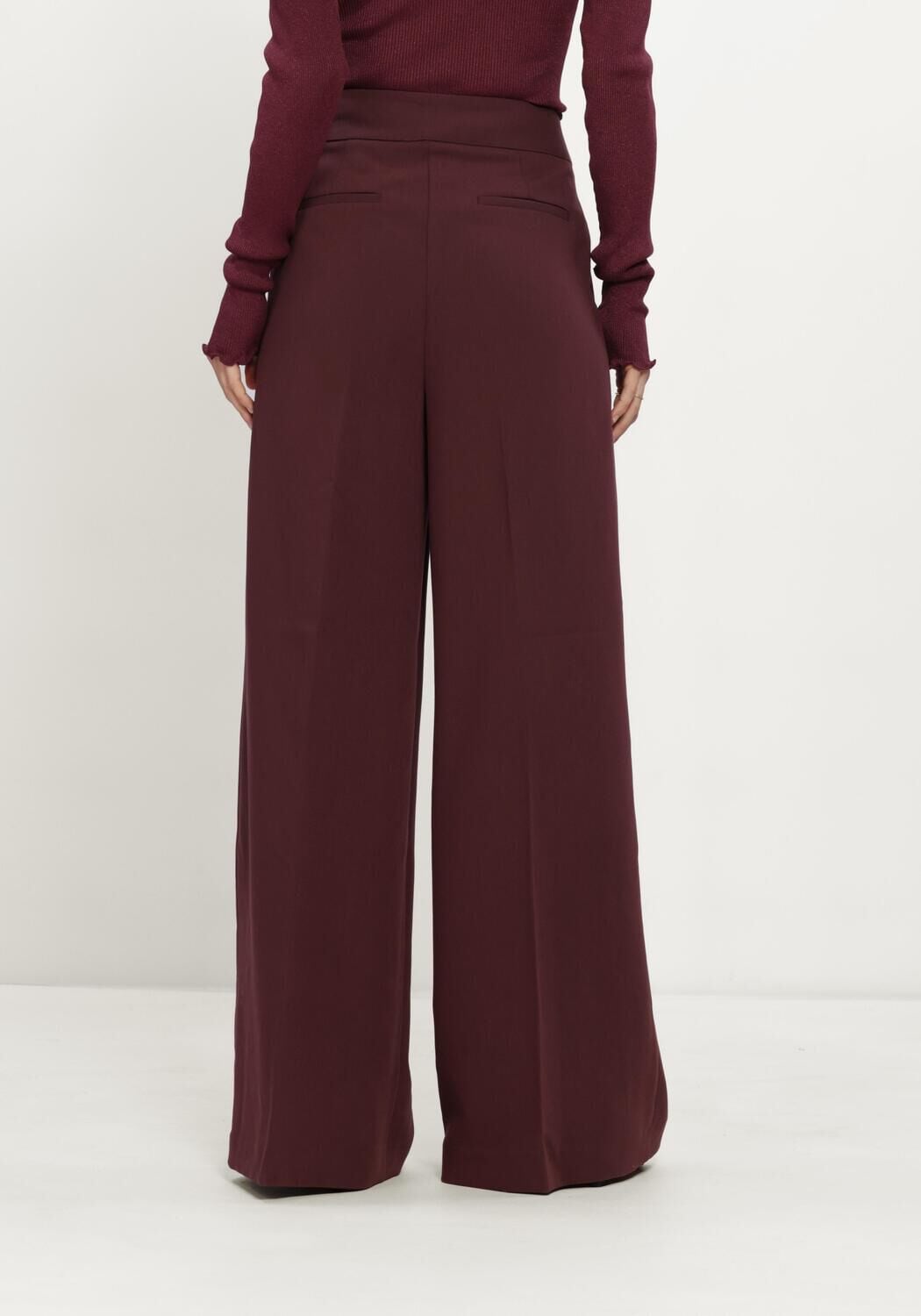 AAIKO Dames Broeken Nore Buttons Rpes 345 Bordeaux