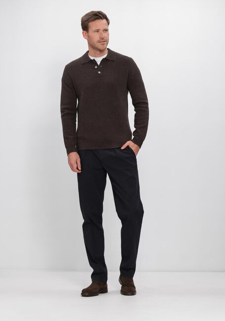 Bruine PROFUOMO Polo BOILED WOOL - large