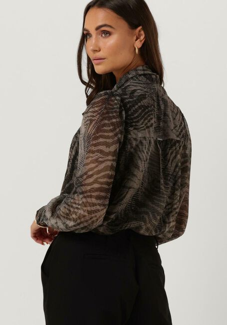 Donkergroene GUESS Blouses LS NADINE TOP - large