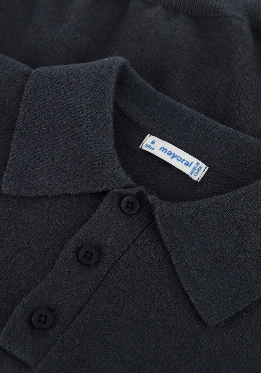 Antraciet MAYORAL Polo L/S KNIT POLO - large