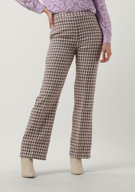 Paarse ANOTHER LABEL Flared broek EDEN PANTS - large