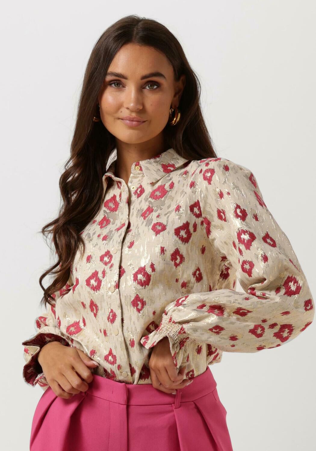 Beige POM AMSTERDAM Blouses BLOUSE 7049 - large