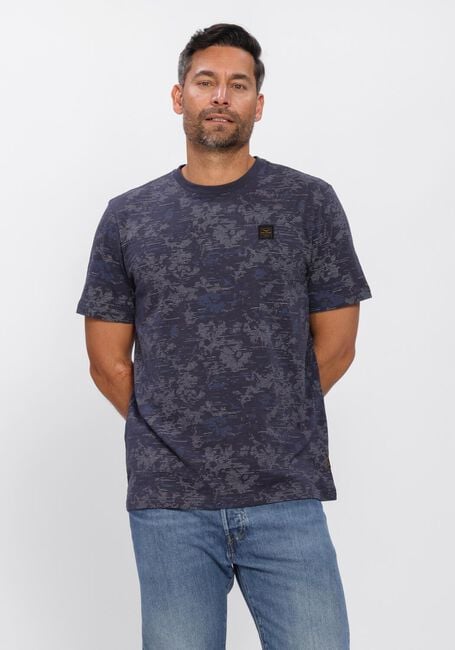 Blauwe PME LEGEND T-shirt AOP COTTON SLUB - large