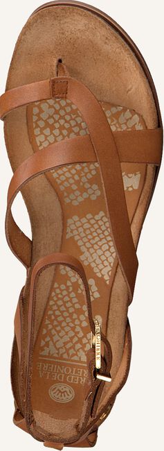 Cognac FRED DE LA BRETONIERE Platte sandalen 170010111 Cognac FRED DE LA BRETONIERE Platte sandalen 170010111 - large