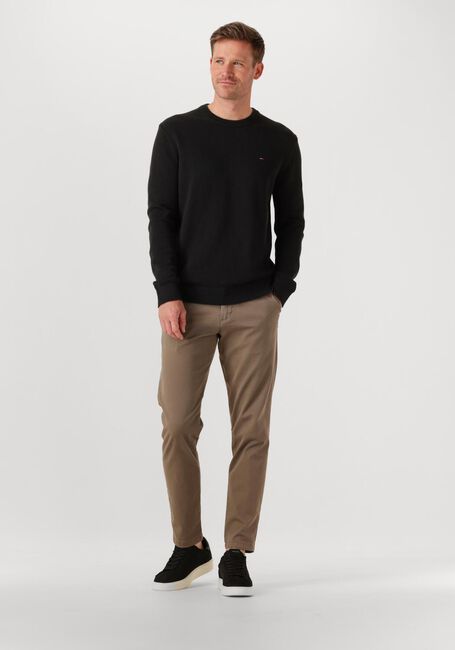 Zwarte TOMMY JEANS Trui TJM SLIM ESS SWEATER EXTS - large