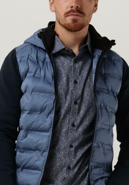 Blauwe CAST IRON Jack HOODED TECH JERSEY INTERLOCK - large