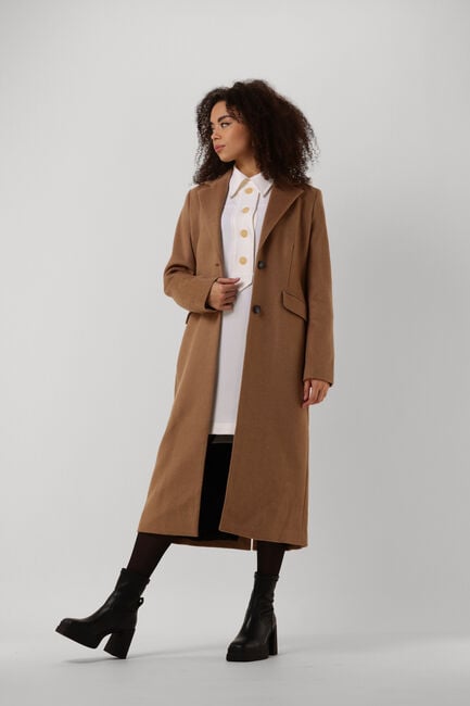 Camel BEAUMONT Mantel LONG BLAZER COAT - large
