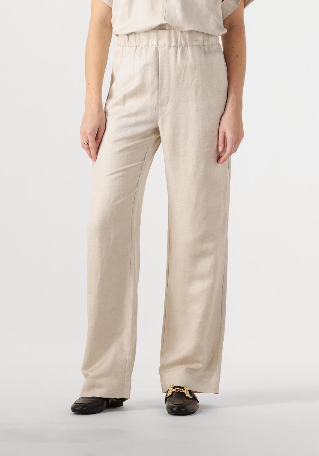 MINUS Dames Broeken Sabbi Linen Pant Zand