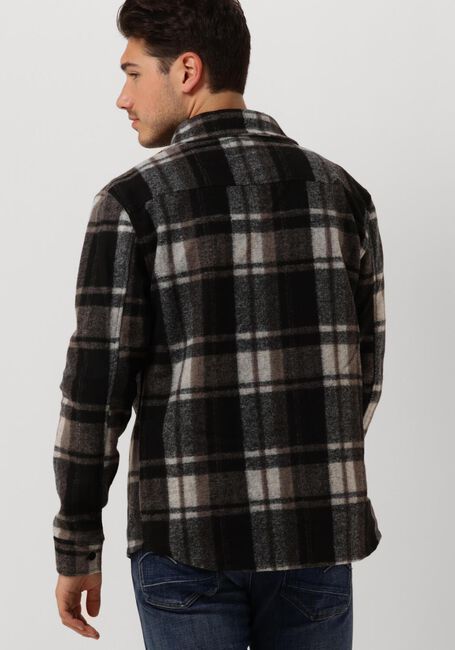Zwarte PUREWHITE Overshirt CHECK WOOL LOOK SHIRT - large