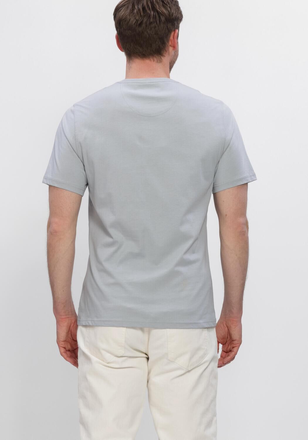 Lichtblauwe BARBOUR T-shirt PREPPY T-SHIRT - large