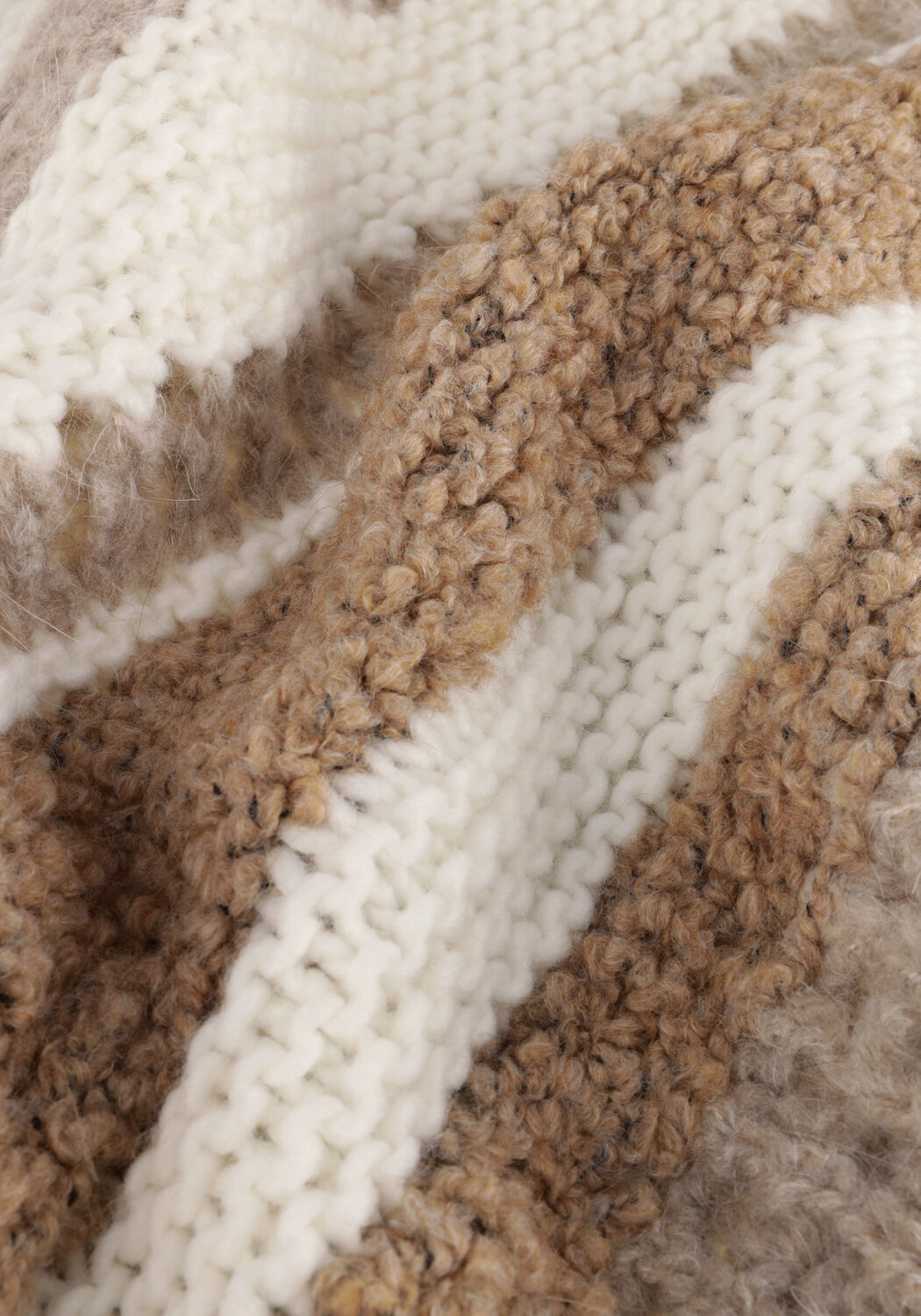 Multi SUMMUM Trui BOXY SWEATER MULTI YARN MIX KNIT - large