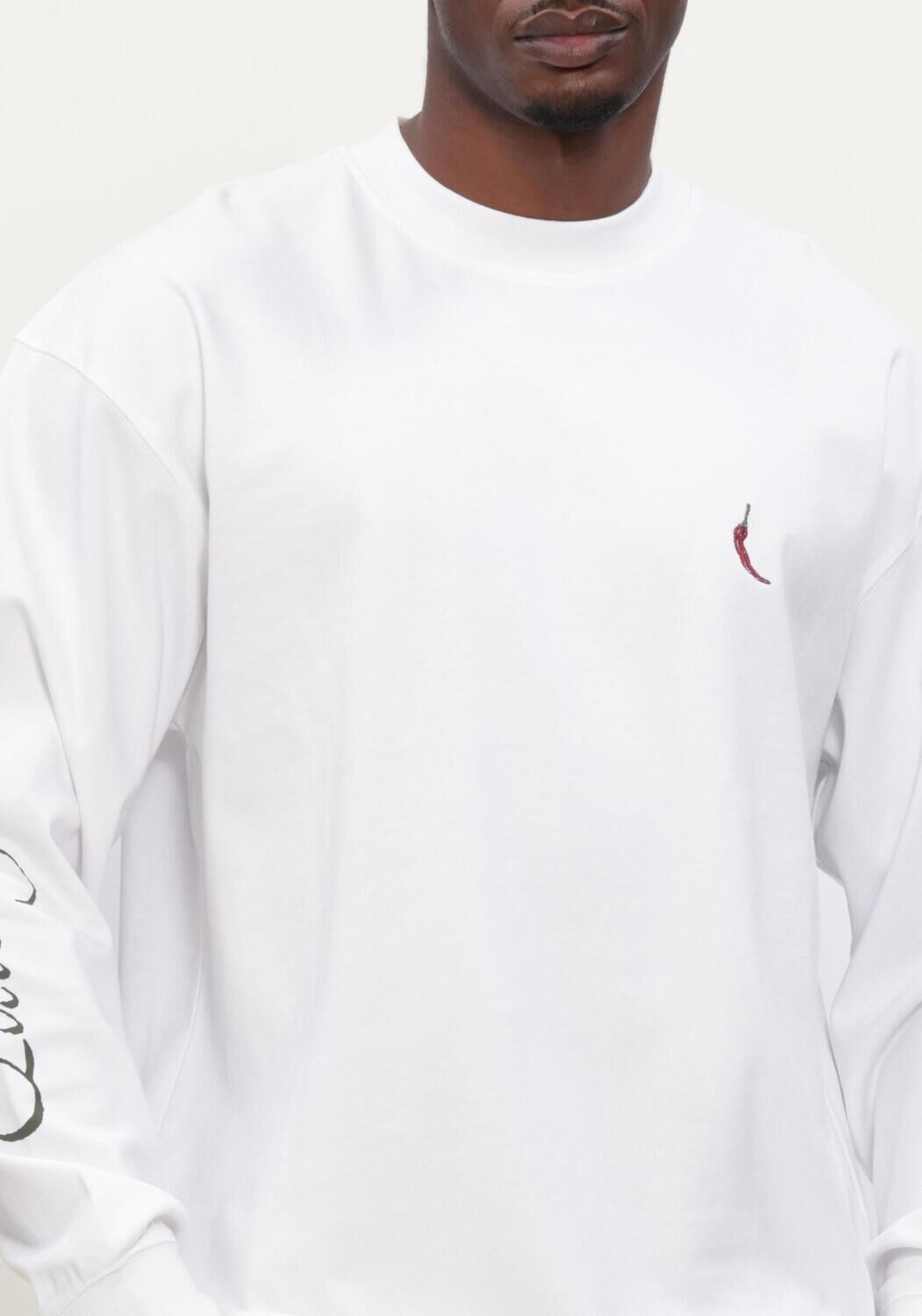 Witte MACED T-shirt M-AIDEN - large