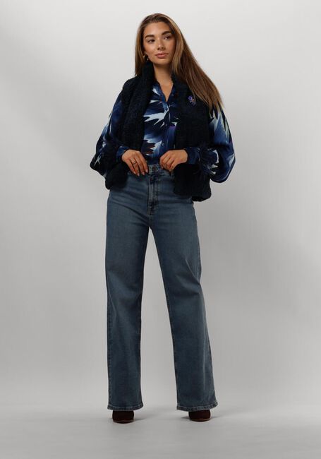 Blauwe POM AMSTERDAM Blouses FEATHERS BLUE - large