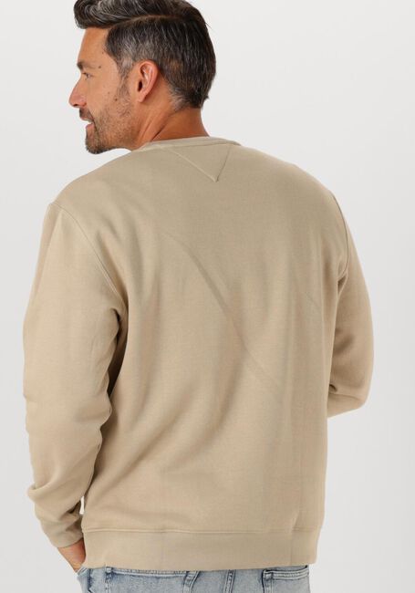 Beige TOMMY JEANS Sweater TJM REG S FLAG CREW EXT - large