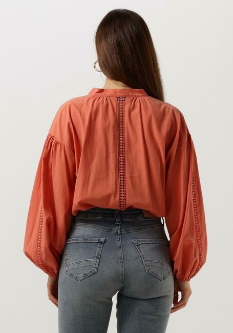 Oranje SUMMUM Blouse TOP LACE ACCENT TENCEL/COTTON - large