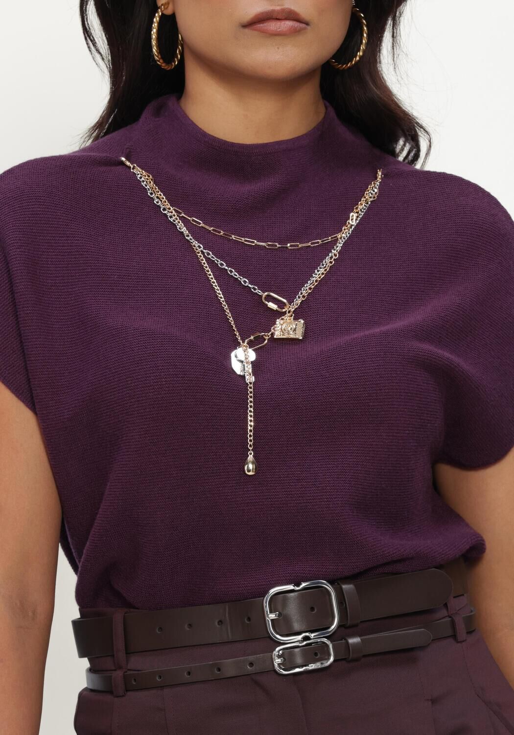 Paarse CAROLINE BISS Top 4204 - large