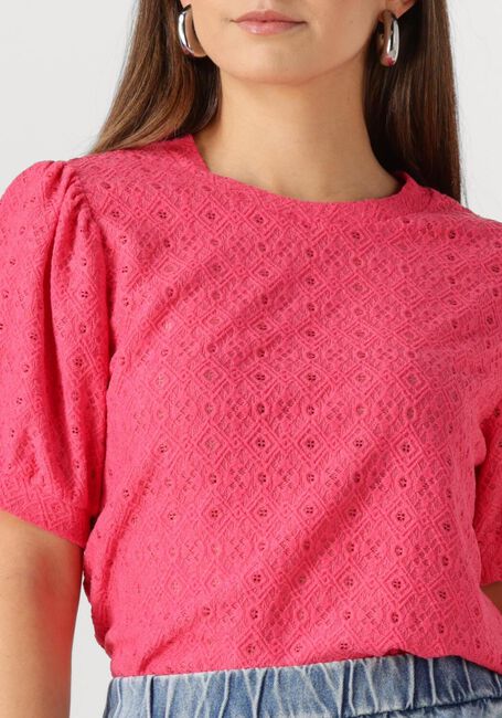 Roze OBJECT T-shirt OBJLAILA S/S RE TOP - large