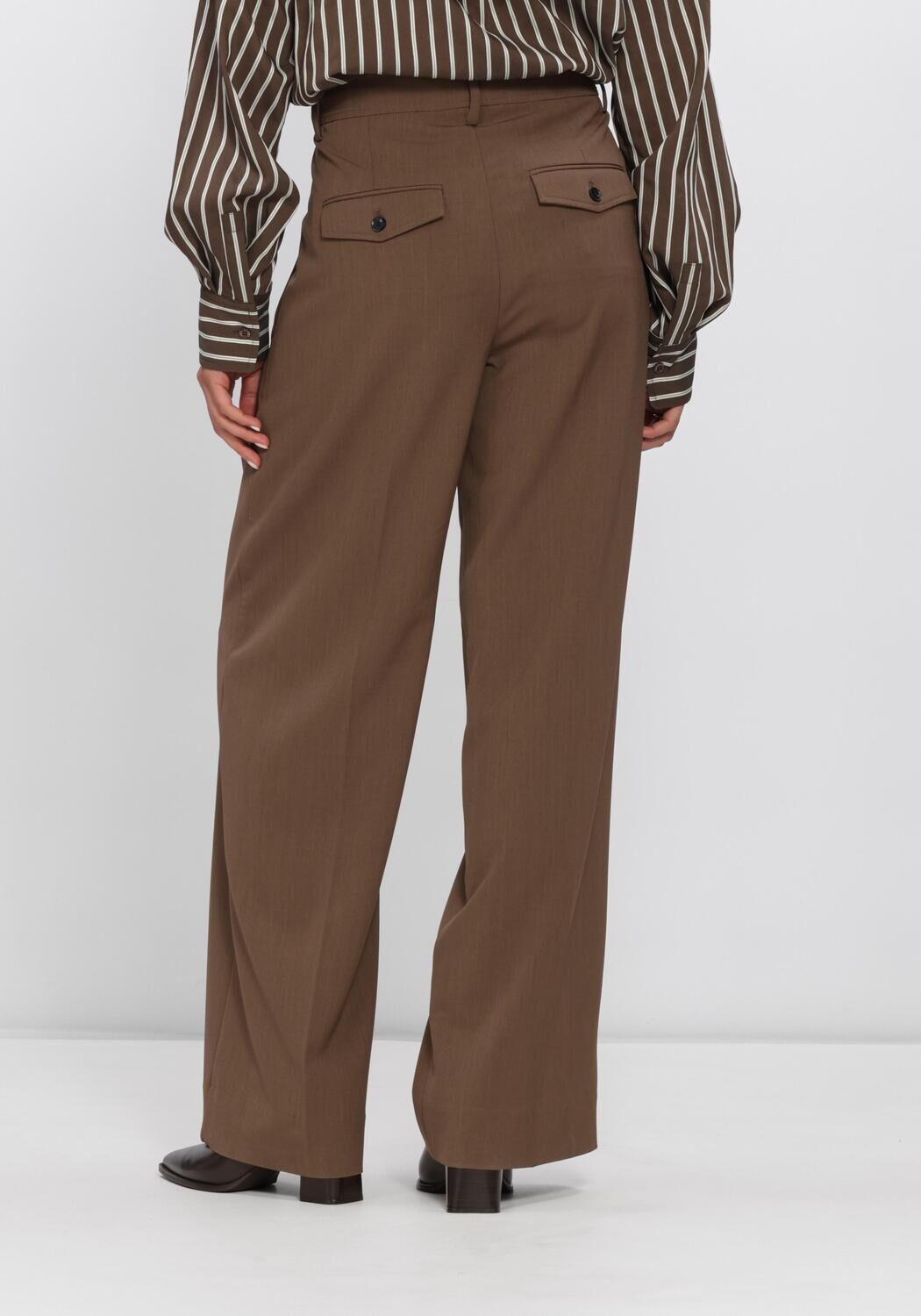 Bruine SECOND FEMALE Broeken CLARSIE TROUSERS - large