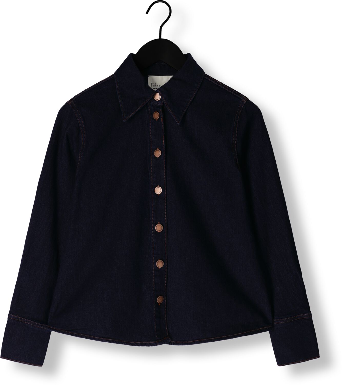 MY ESSENTIAL WARDROBE Dames Blouses Laramw 115 Shirt Donkerblauw