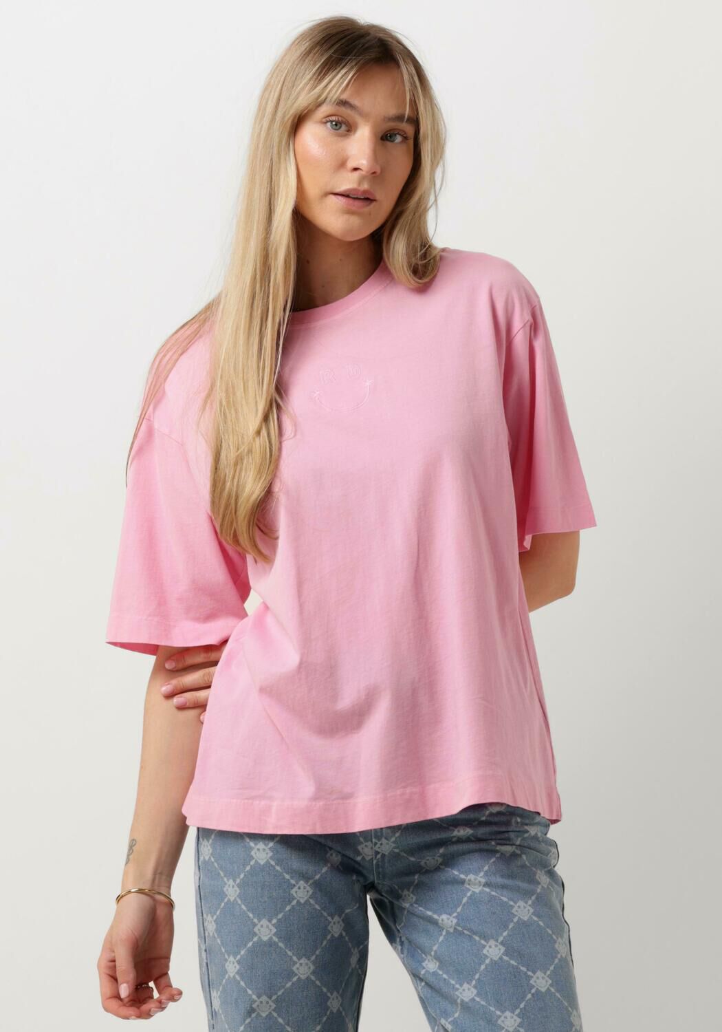 Lichtroze t shirt dames hot sale