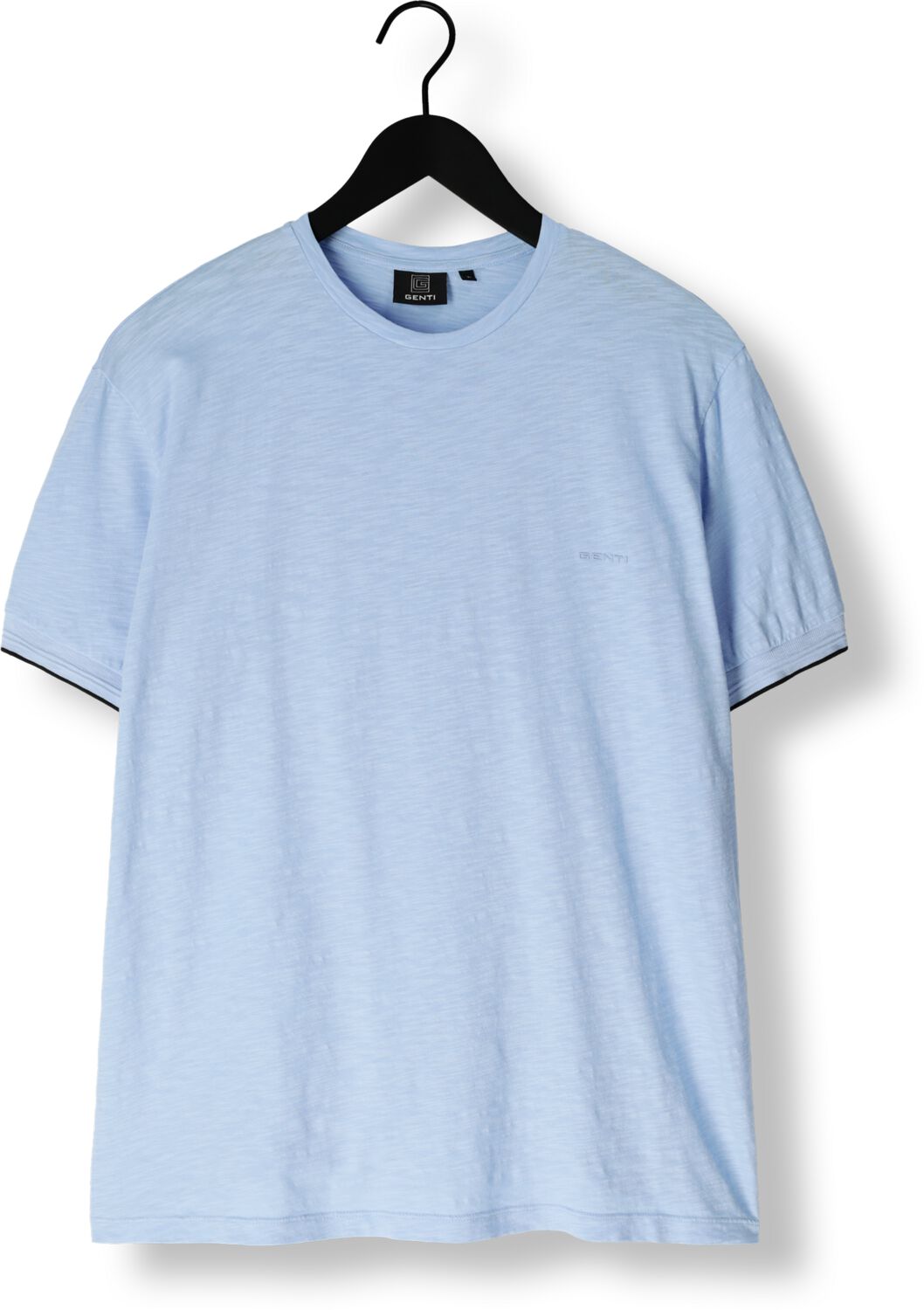 GENTI Heren Polo's & T-shirts T-shirt Ss J2007-1222 Lichtblauw