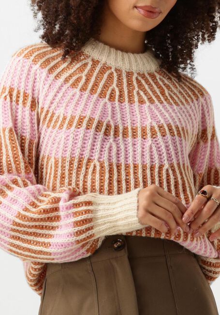 Roze Y.A.S. Trui YASCHRISNA LS KNIT PULLOVER - large