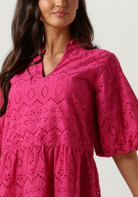 Roze NOTRE-V Mini jurk NV-DONNA DRESS BRODERIE ANGLAISE DRESS - large
