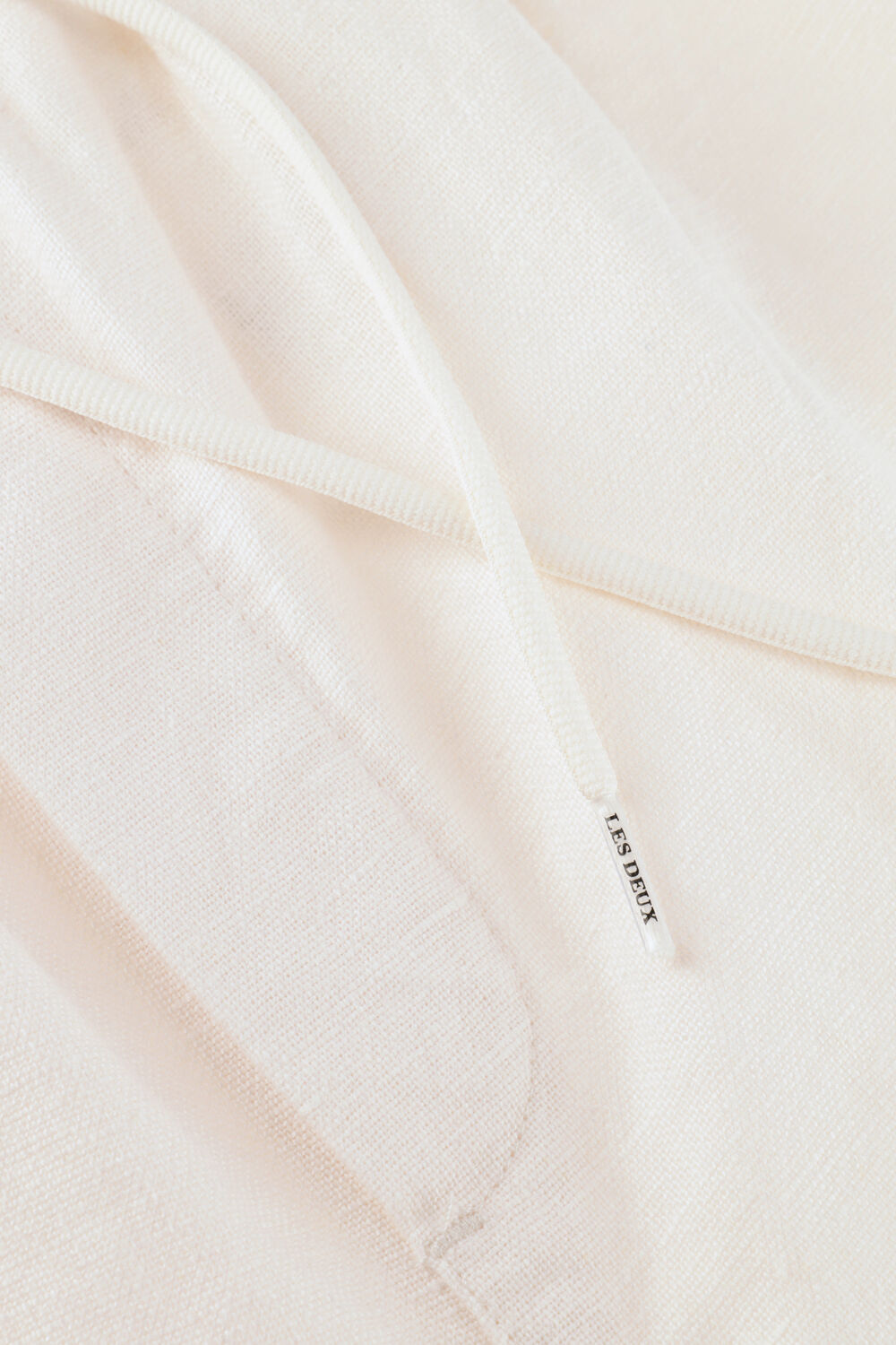 Ecru LES DEUX Korte broek OTTO LINEN SHORTS - large