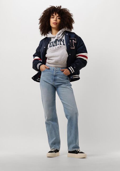 Lichtgrijze TOMMY JEANS Trui TJW VTG VARSITY 1 HOODIE - large