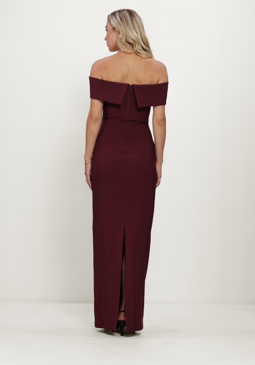 Bordeaux FREEBIRD Midi jurk DASHA - large