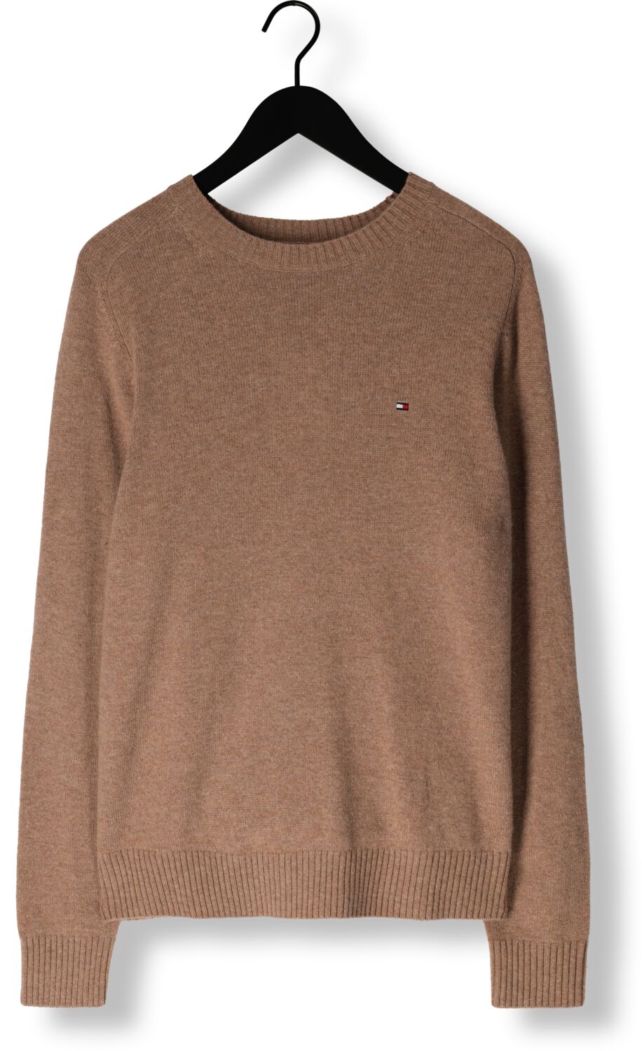 TOMMY HILFIGER Heren Truien & Vesten Lambswool Crew Neck Camel