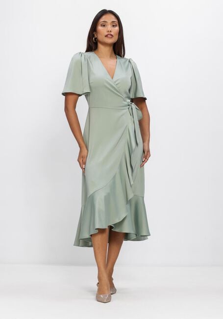 Groene Y.A.S. Midi jurk YASTHEA 2/4 MIDI WRAP DRESS S. - large