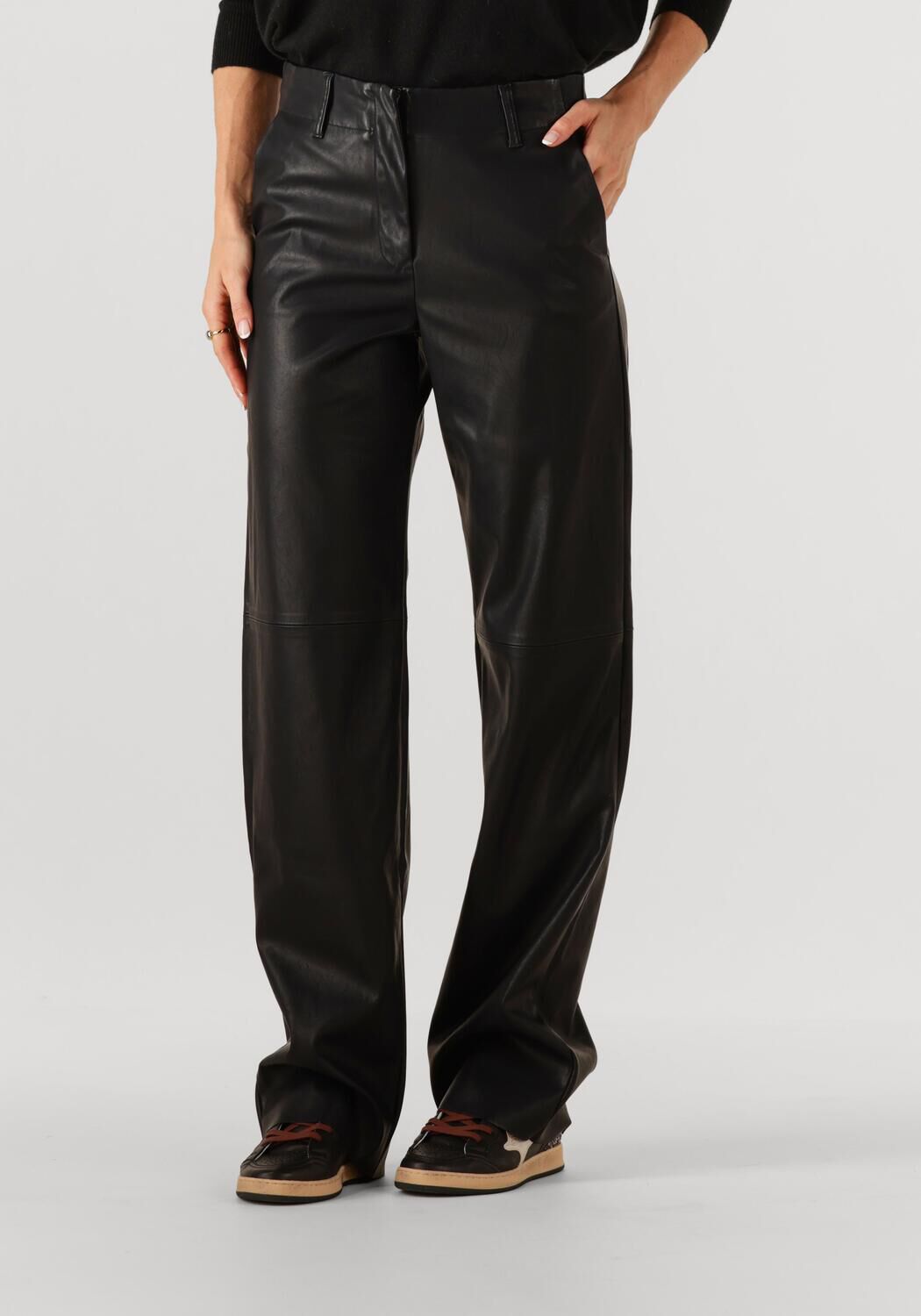 KNIT-TED Dames Broeken Naomi Pant Zwart